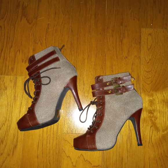 Heels Short Boots Woman - Picture 2 of 6